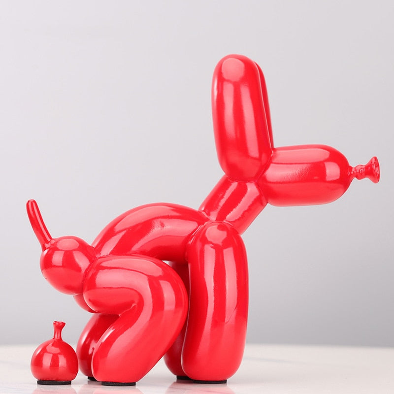Pooping Balloon Dog Statue