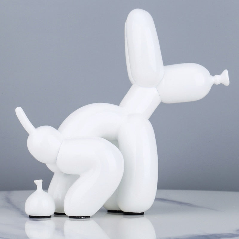 Pooping Balloon Dog Statue