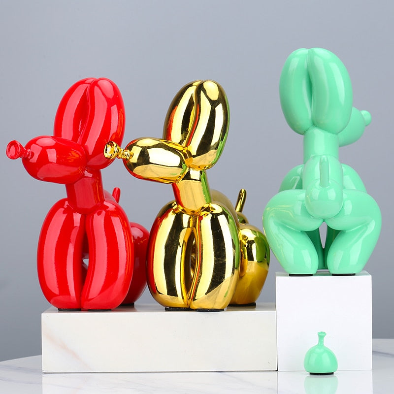 Pooping Balloon Dog Statue
