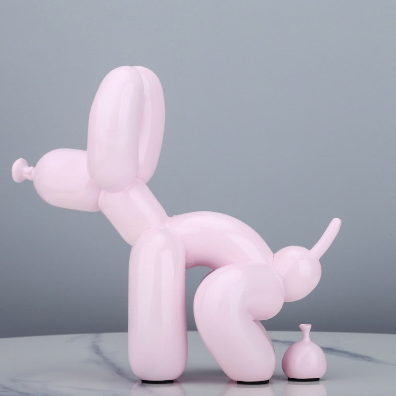 Pooping Balloon Dog Statue