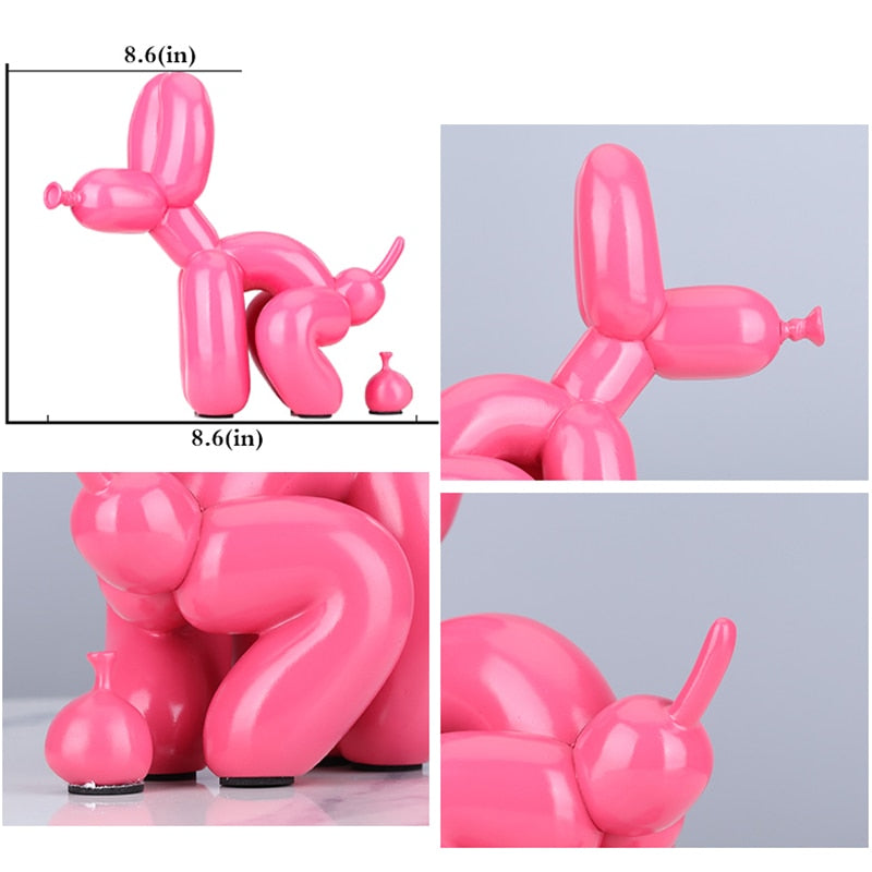 Pooping Balloon Dog Statue