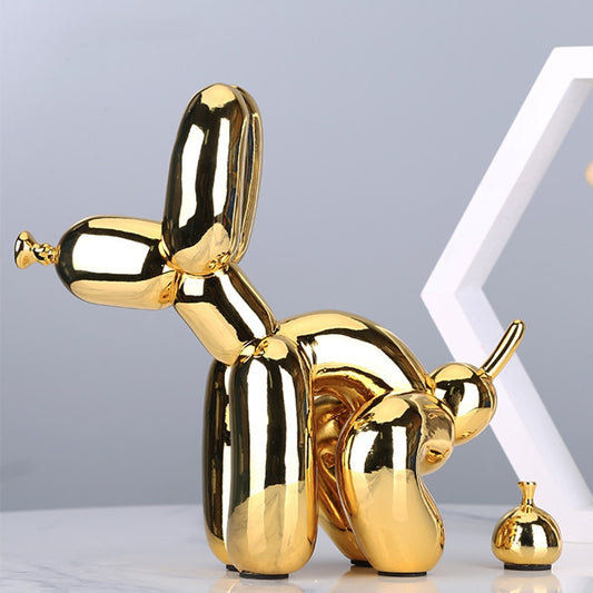 Pooping Balloon Dog Statue